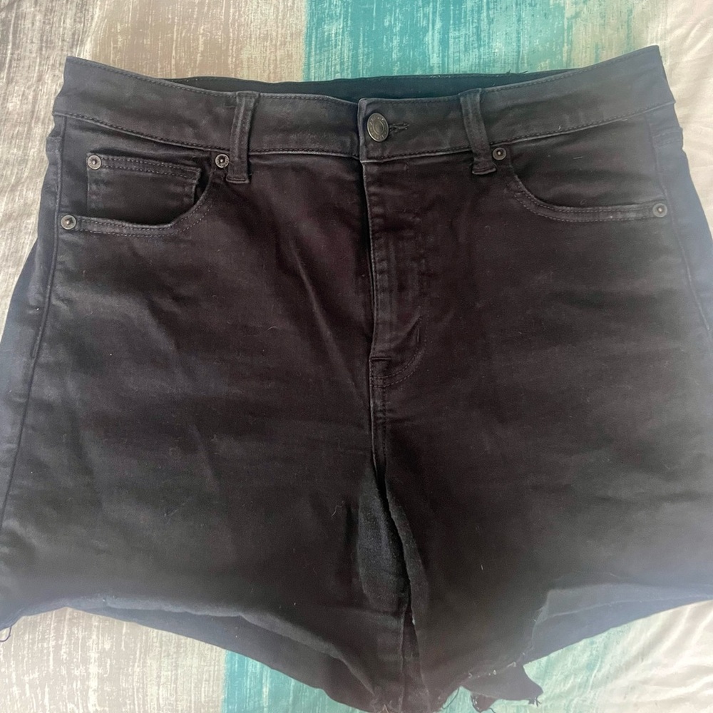 American Eagle Outfitters Black Stretch Shorts